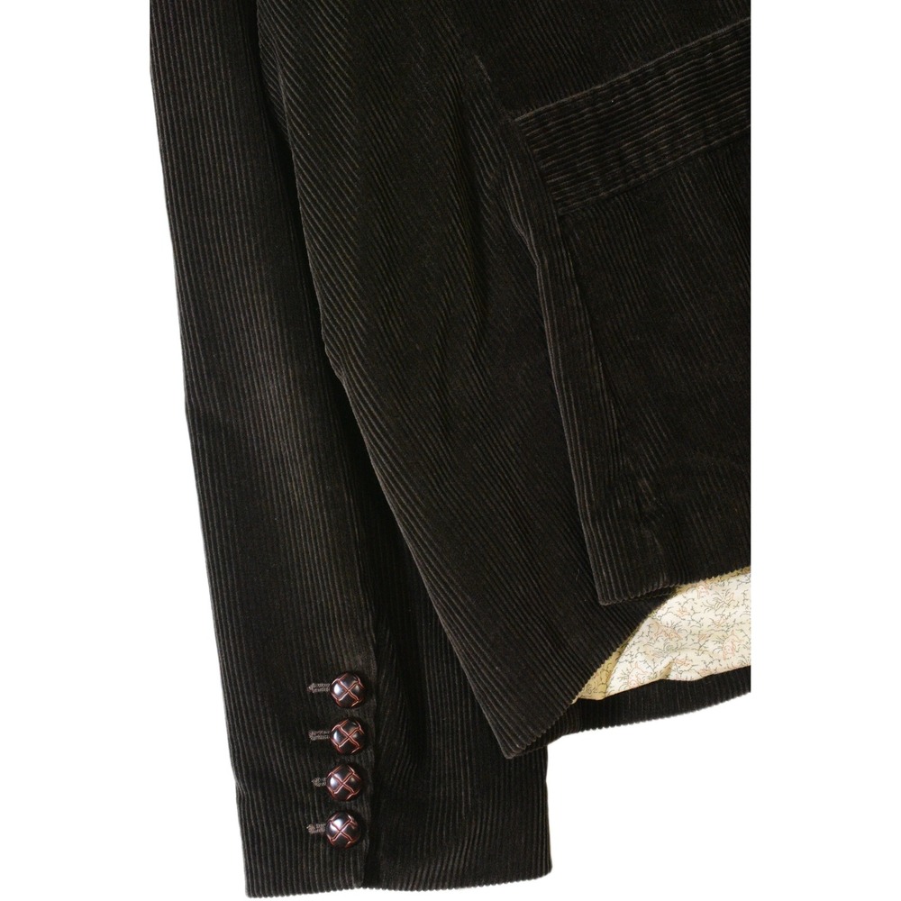Vintage LL Bean Corduroy Blazer Womens 20W Dark Chocolate Brown Cotton Jacket - Picture 6 of 7